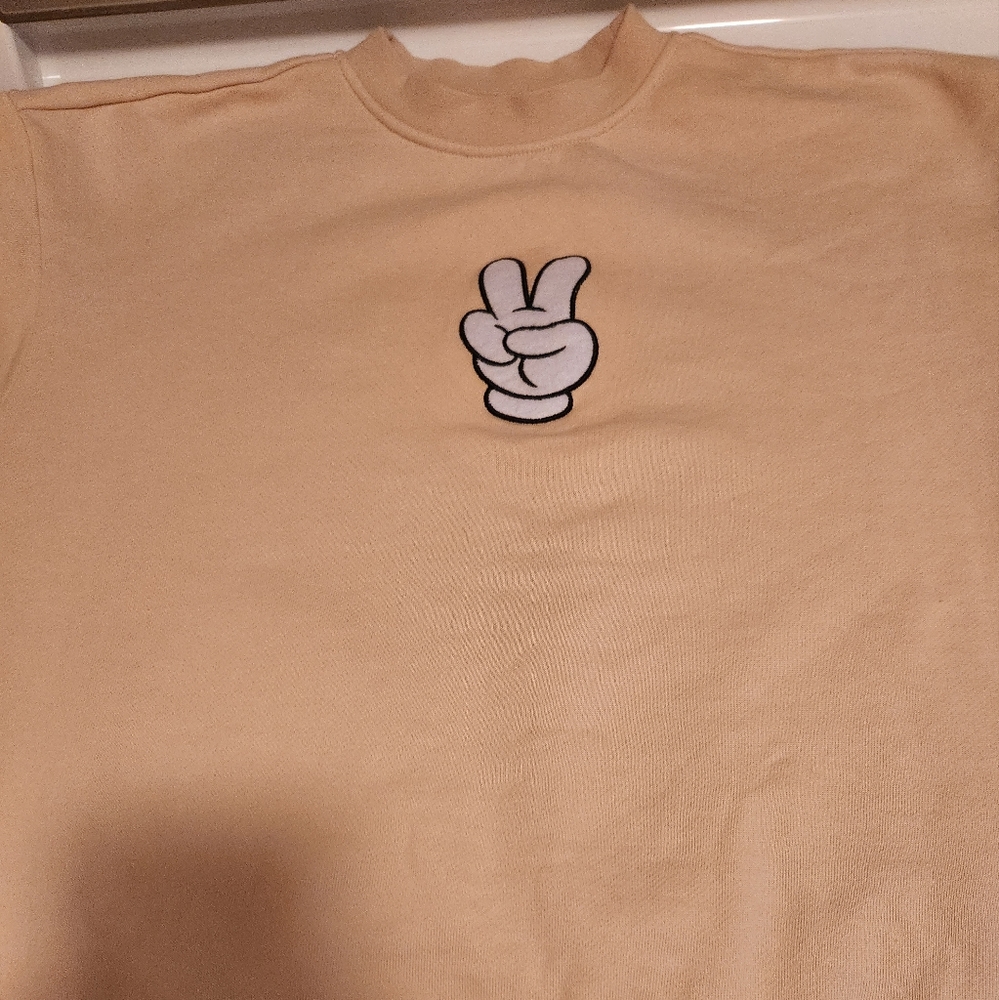 Peace Sign Mickey Sweater